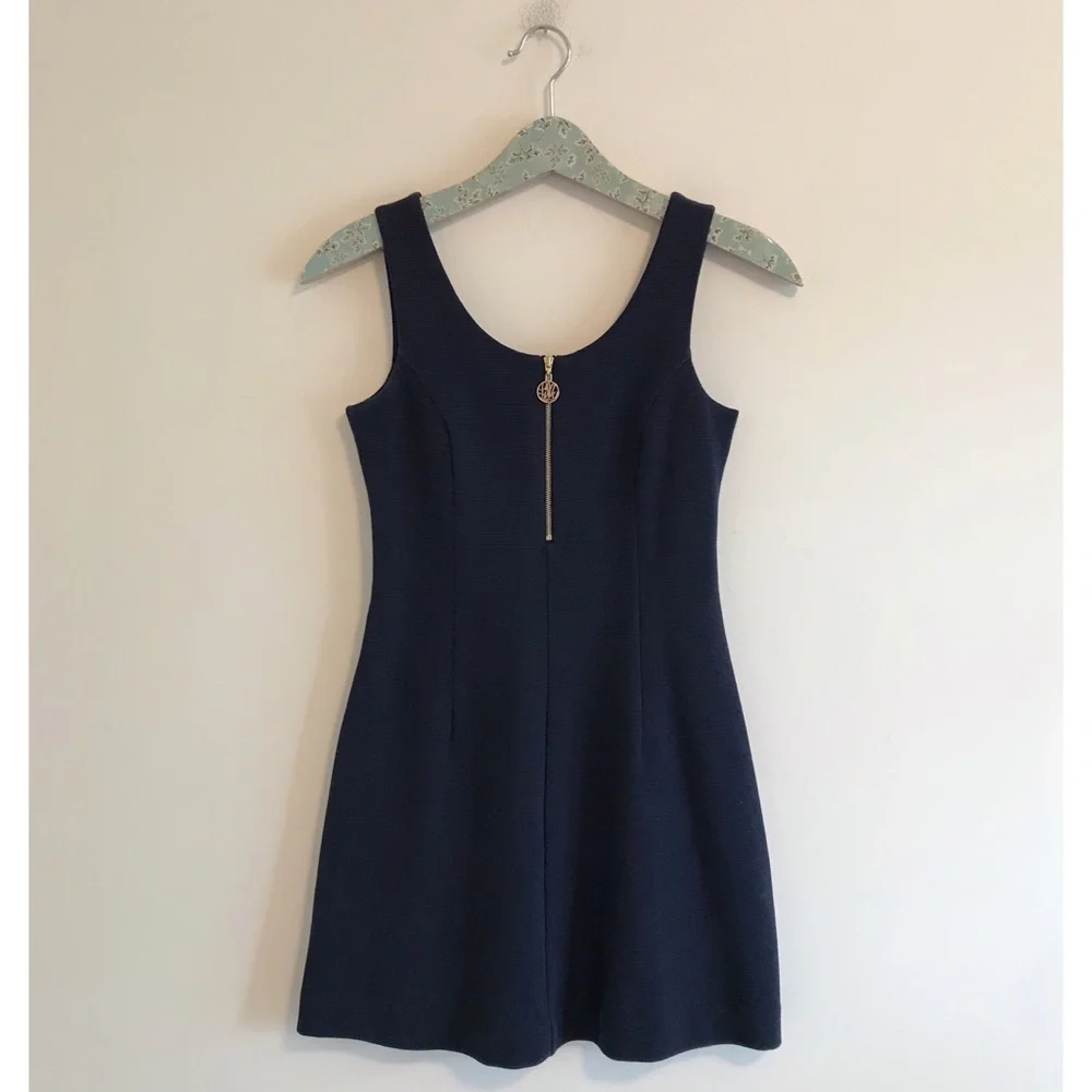 Lilly Pulitzer Nicollette Fit & Flare Dress Navy - Picture 1 of 8